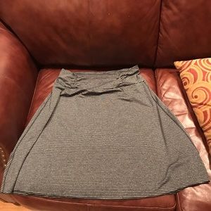 Black and Gray striped skirt